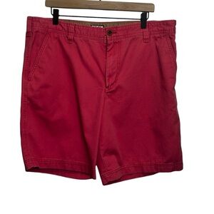 IZOD Men's Salmon Outdoor Golfer Chino/Khaki Shorts Sz 38